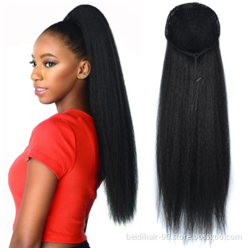 Drawstring ponytail wrap ponytail braided extension ponytail clip hair piece bun